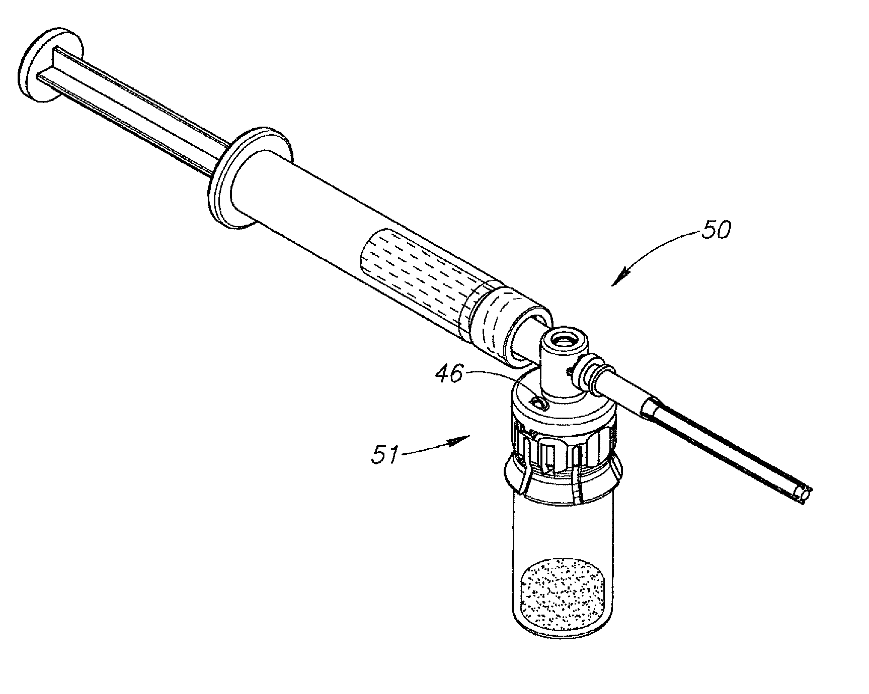 Liquid drug transfer device with vented vial adapter