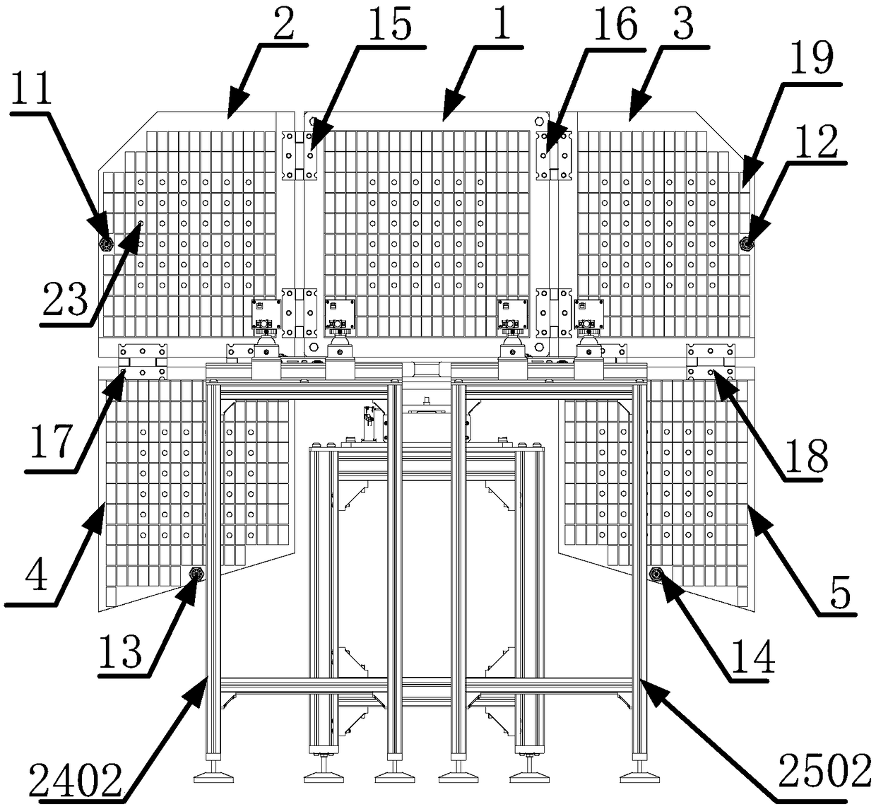 Multi-flexible plate vibration detection device and method