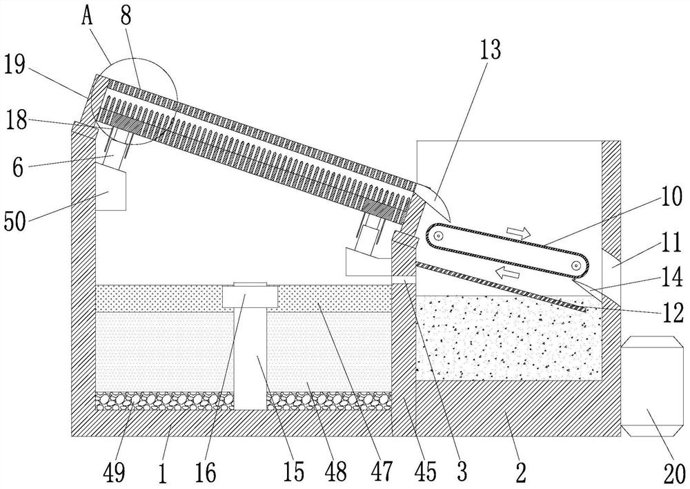 A loose separation device for food waste