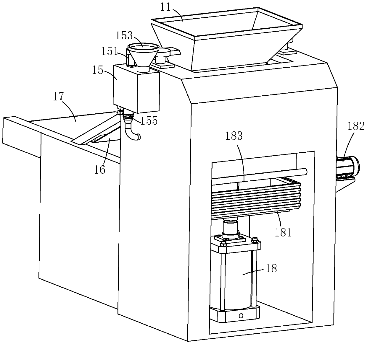 Walnut cookie roller-marking machine