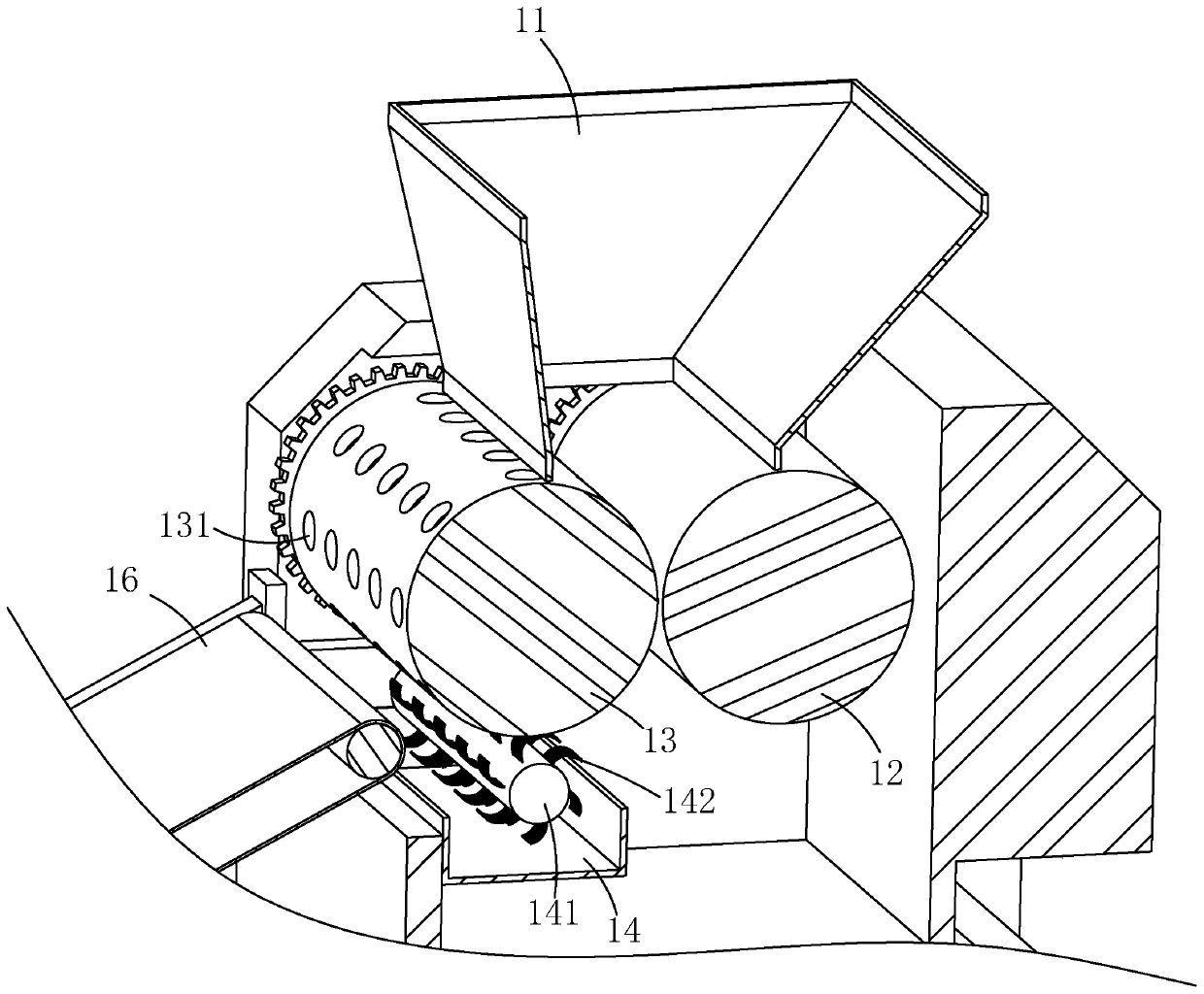 Walnut cookie roller-marking machine