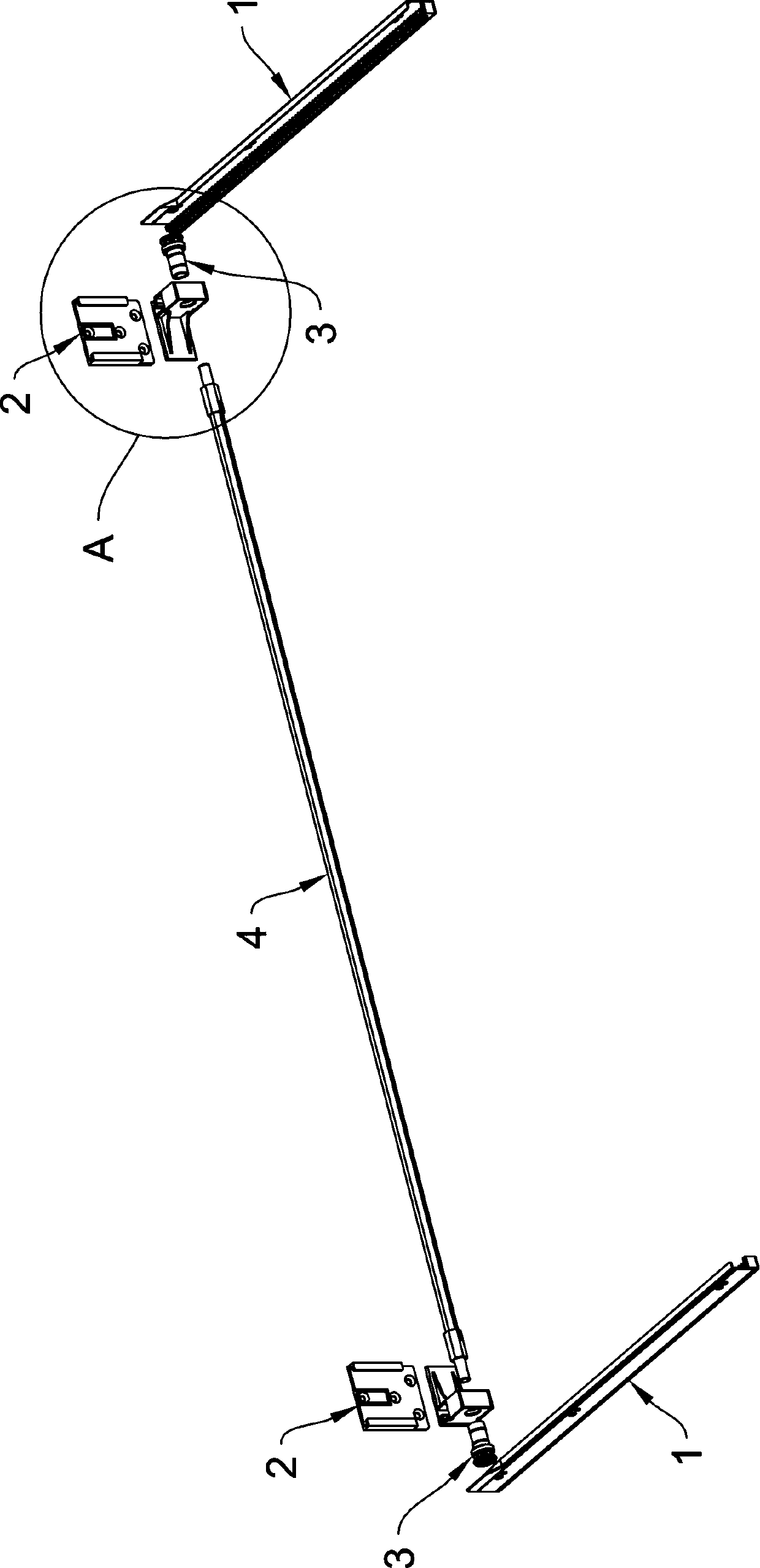 A guide rail balance synchronization device applied to drawers