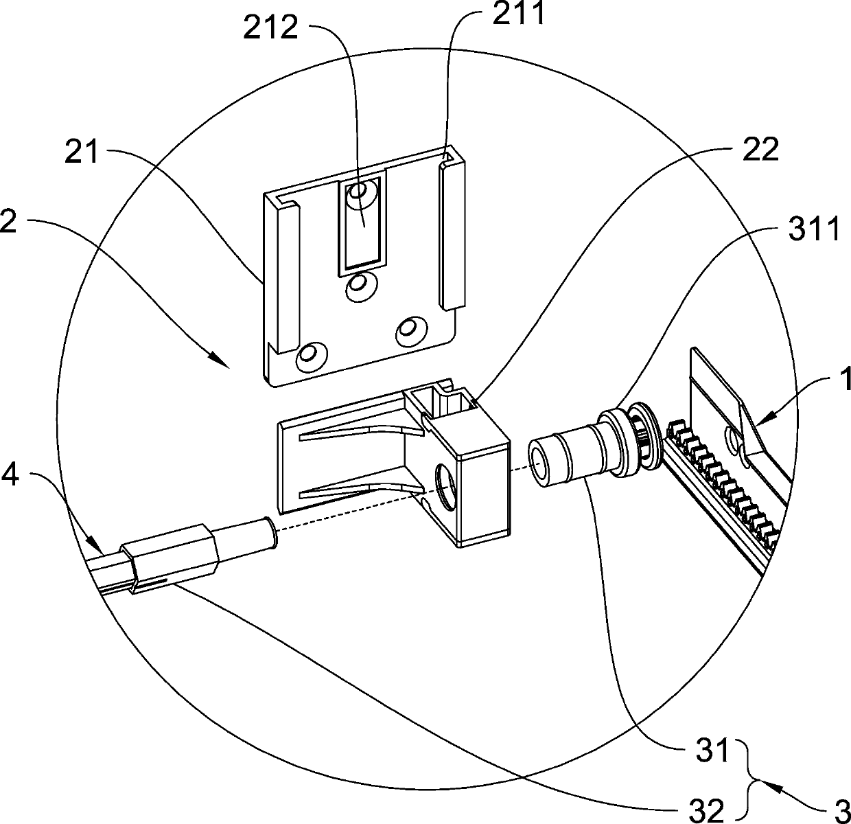 A guide rail balance synchronization device applied to drawers