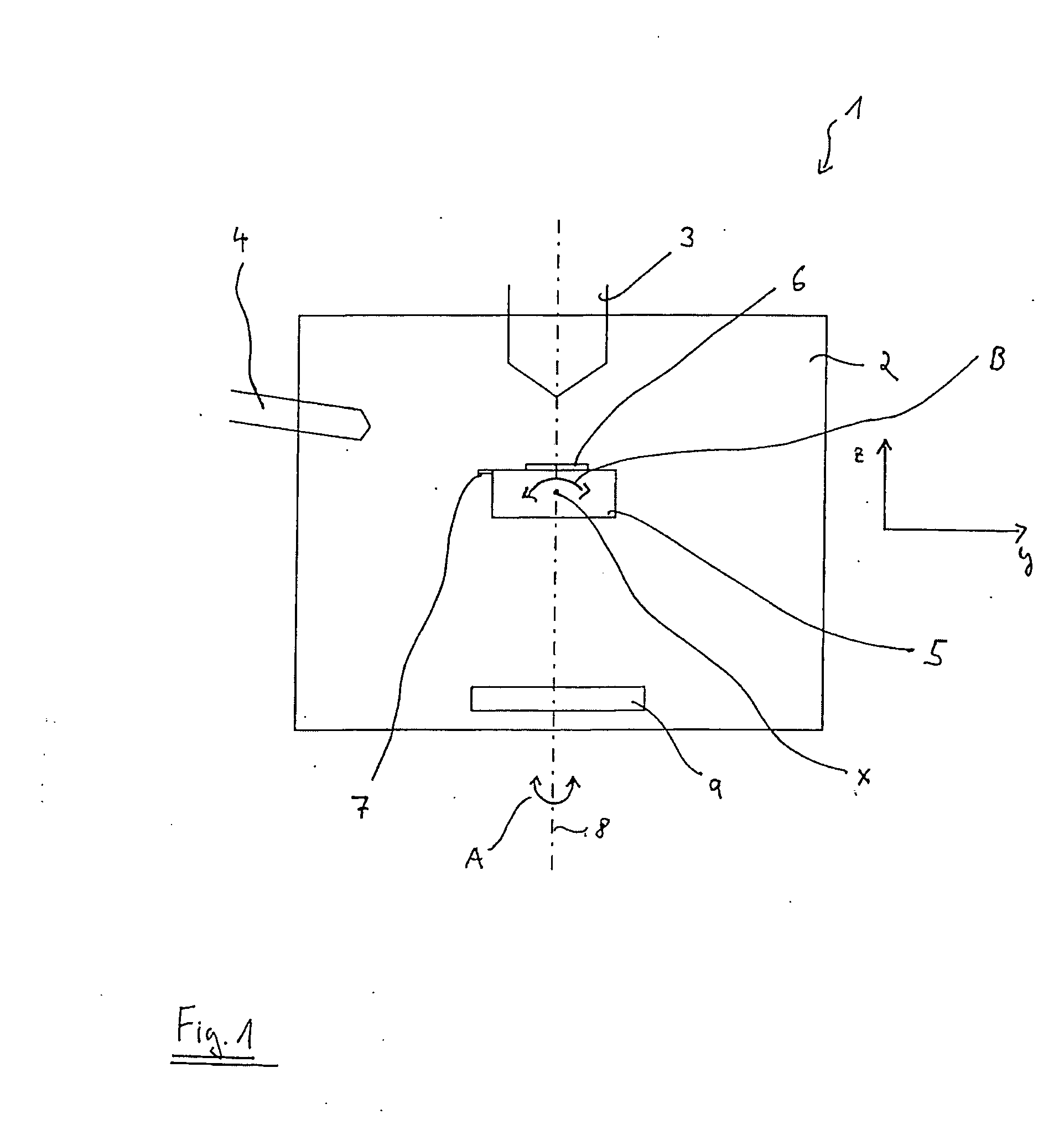 Particle beam device and method for use in a particle beam device