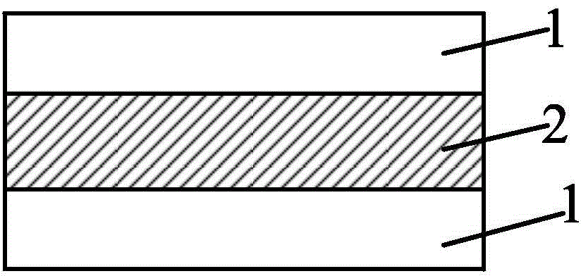 Layered magnetoelectric composite material and preparation method thereof