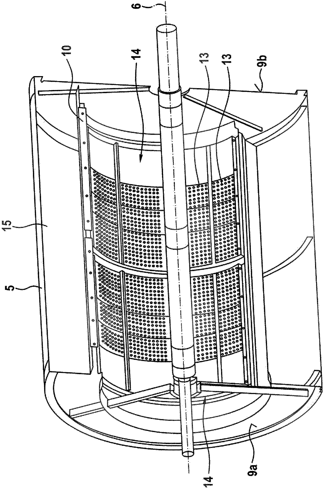 Device and method for thermally treating textile material web