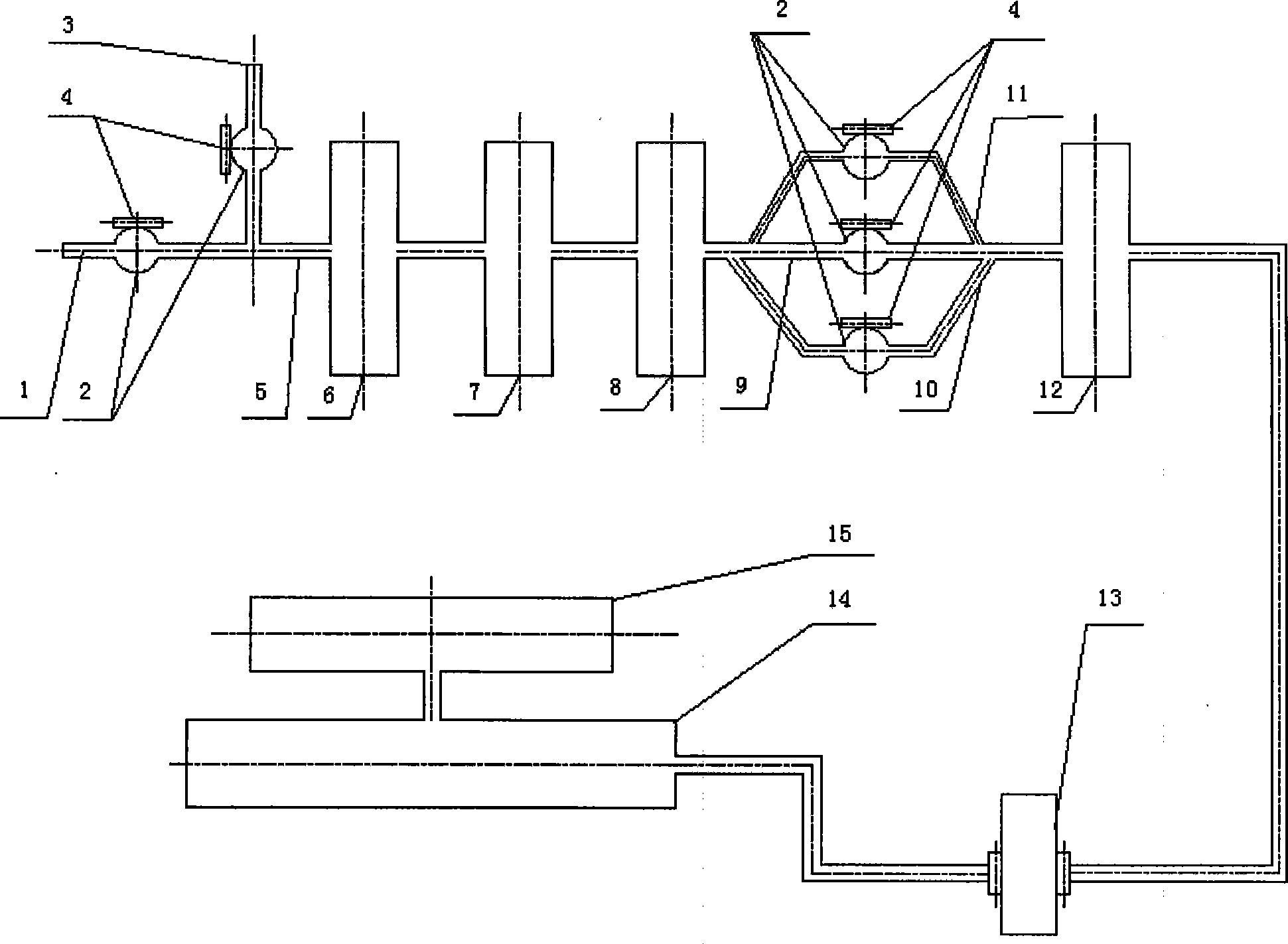 Calibration device for sonic nozzle gas flowmeter by positive-pressure method and application method