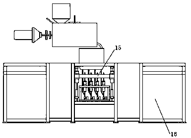 Thermal insulation brick fully automatic grouting production device