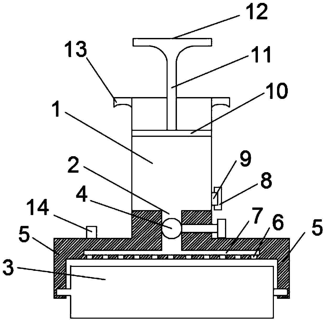 Adhesion agent applying device capable of being cleaned