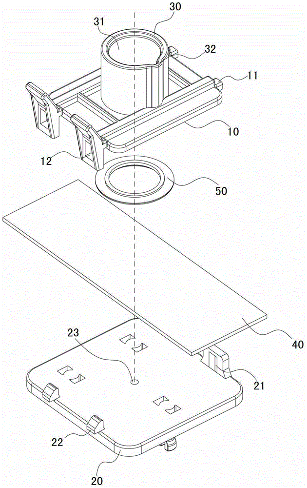 Sample reaction cabin and detection reagent adding method