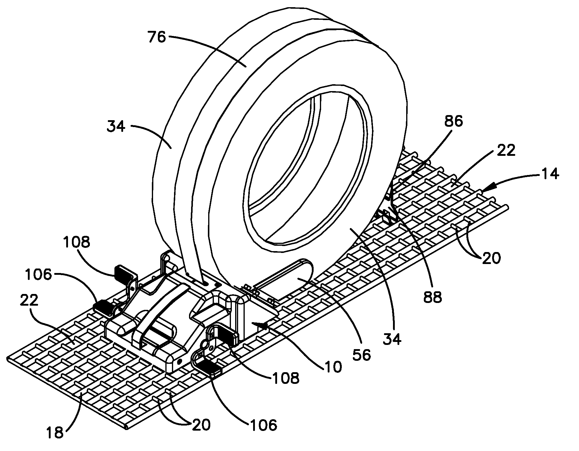 Wheel chock With Restraint