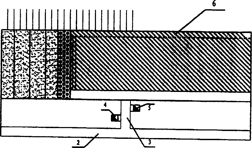 Continuous mining method of stepped sectional extruding and ore caving followed by filling