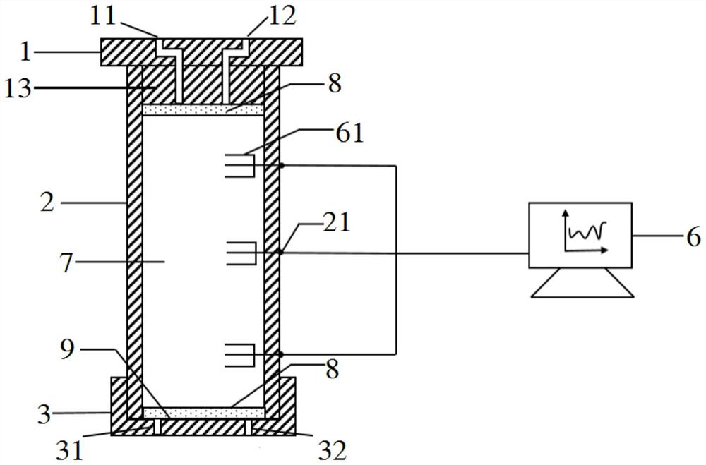 Method and device for measuring suction force and pore solution concentration of polluted soil