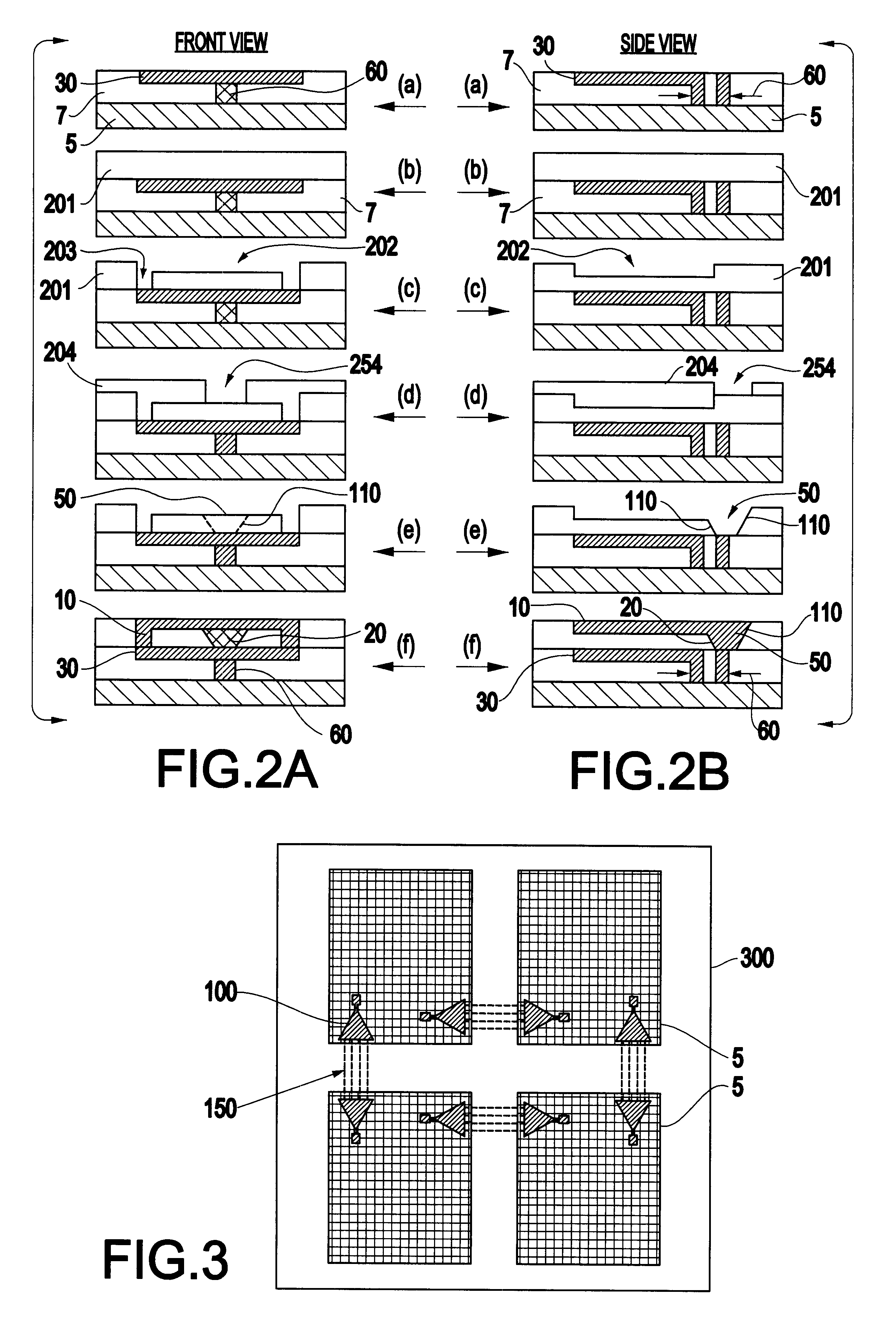 Dual damascene horn antenna