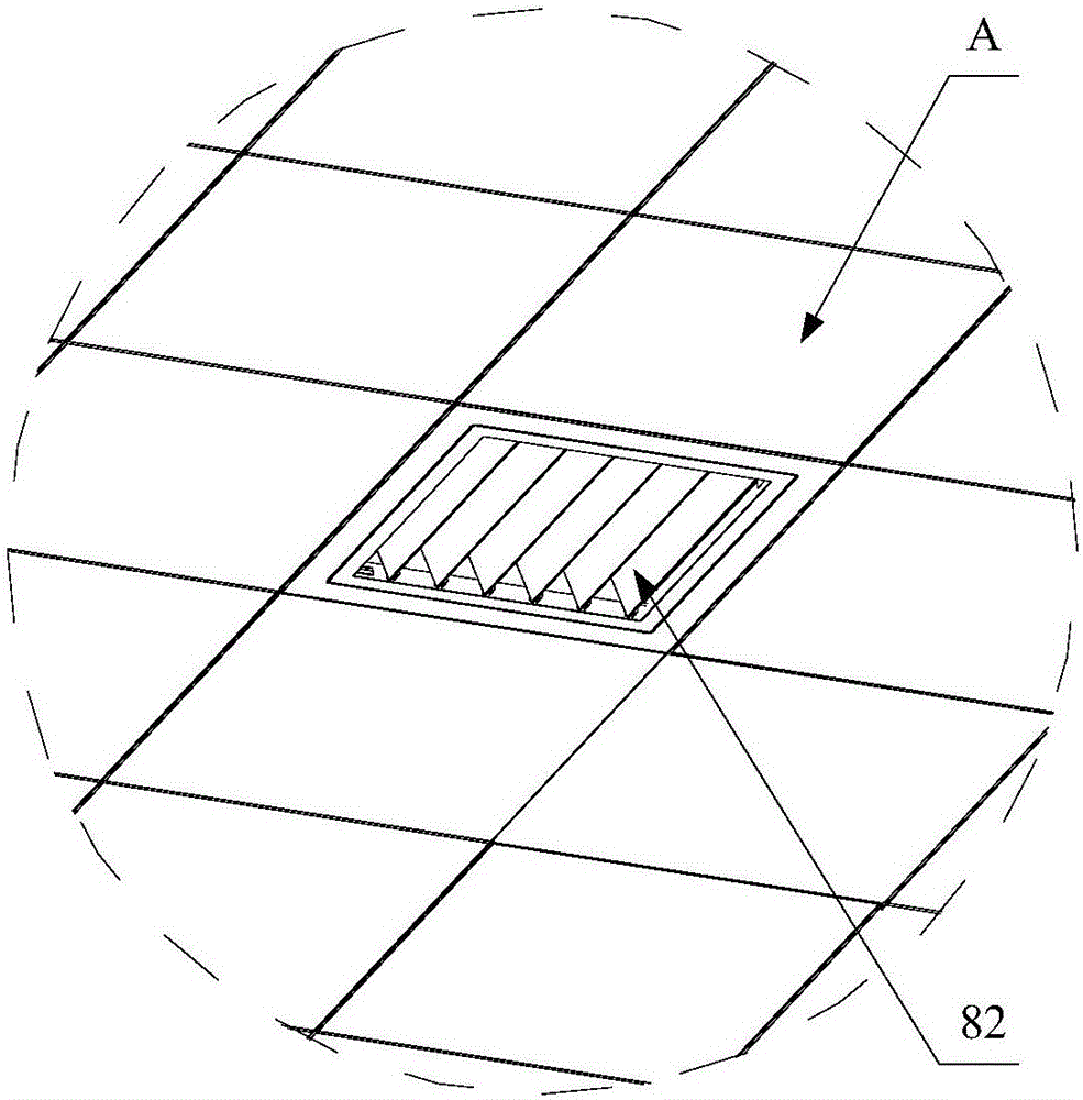 Air outlet structure and central air conditioning system with air outlet structure