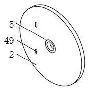 Caking treatment device for high-viscosity composite deformed starch production