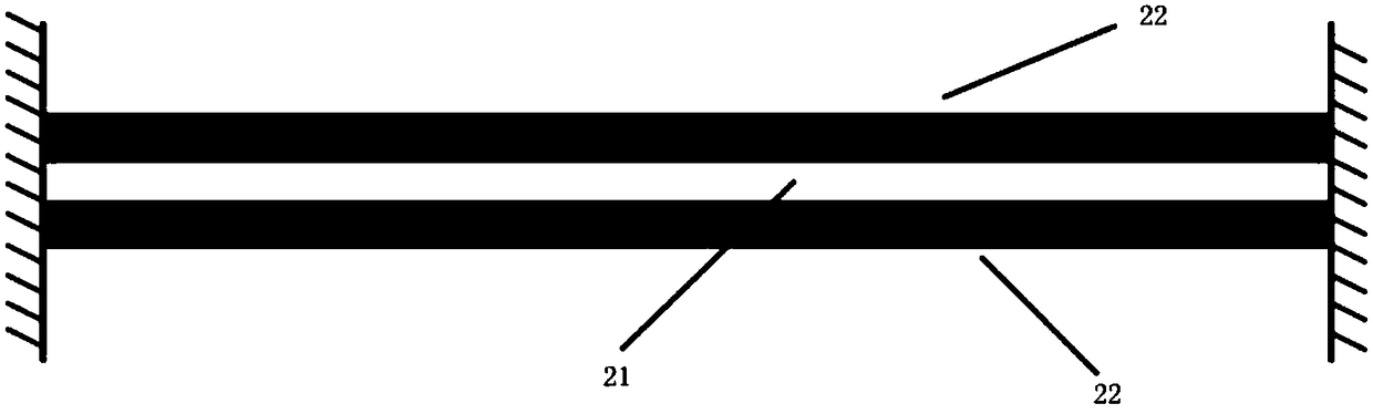 Differential pressure piezoelectric generating device