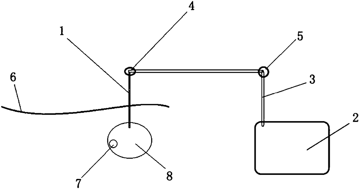 Acupuncture needle for guiding hydrogen