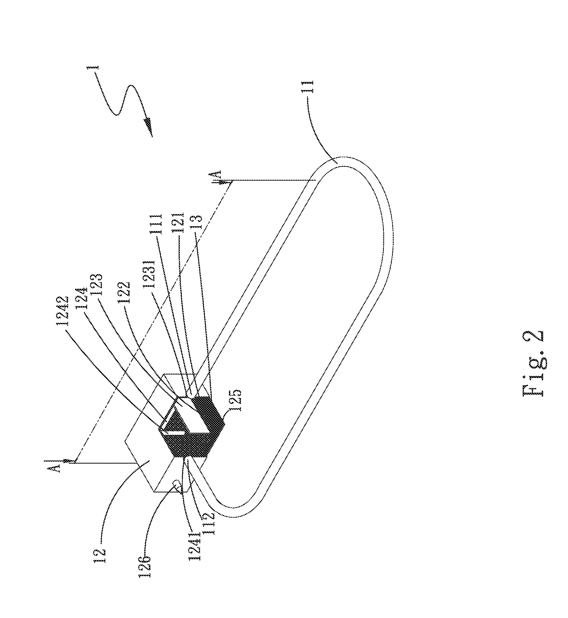 Loop heat pipe structure