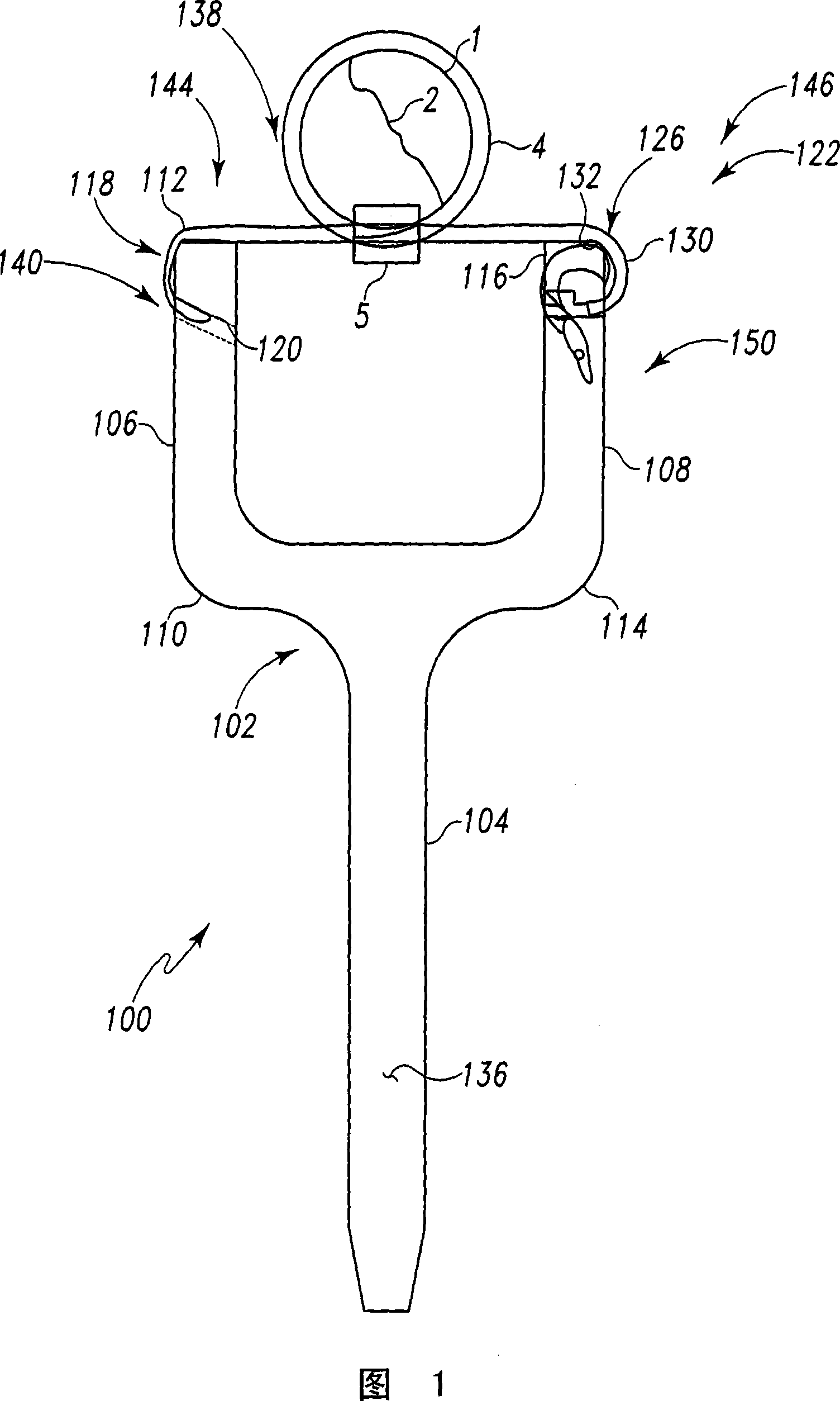 Kit for use in orthopaedic procedures, device and related menthod