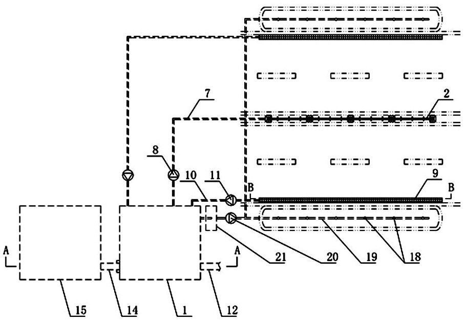 Road surface timed automatic cleaning and sewage recycling system