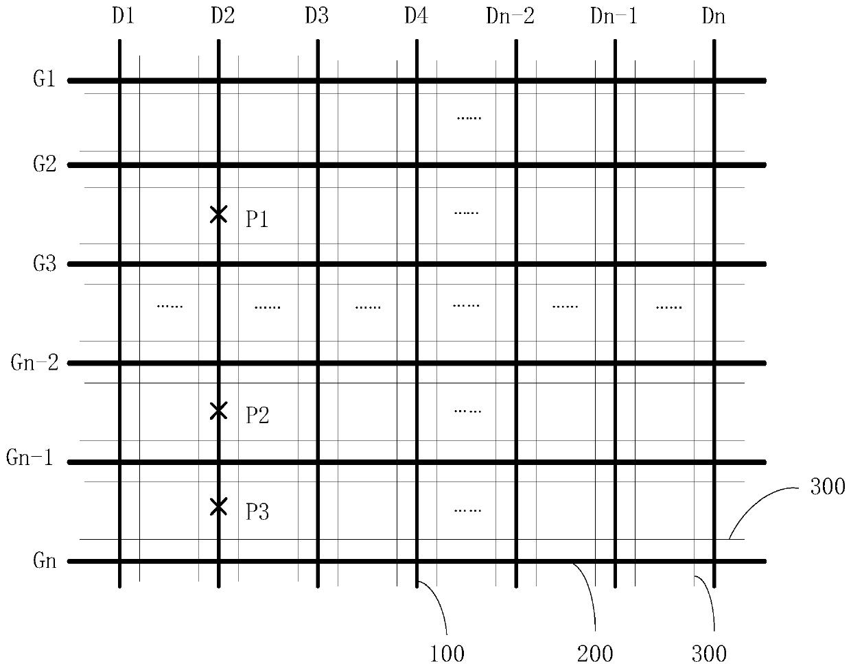 Broken line repairing structure, display panel and broken line repairing method