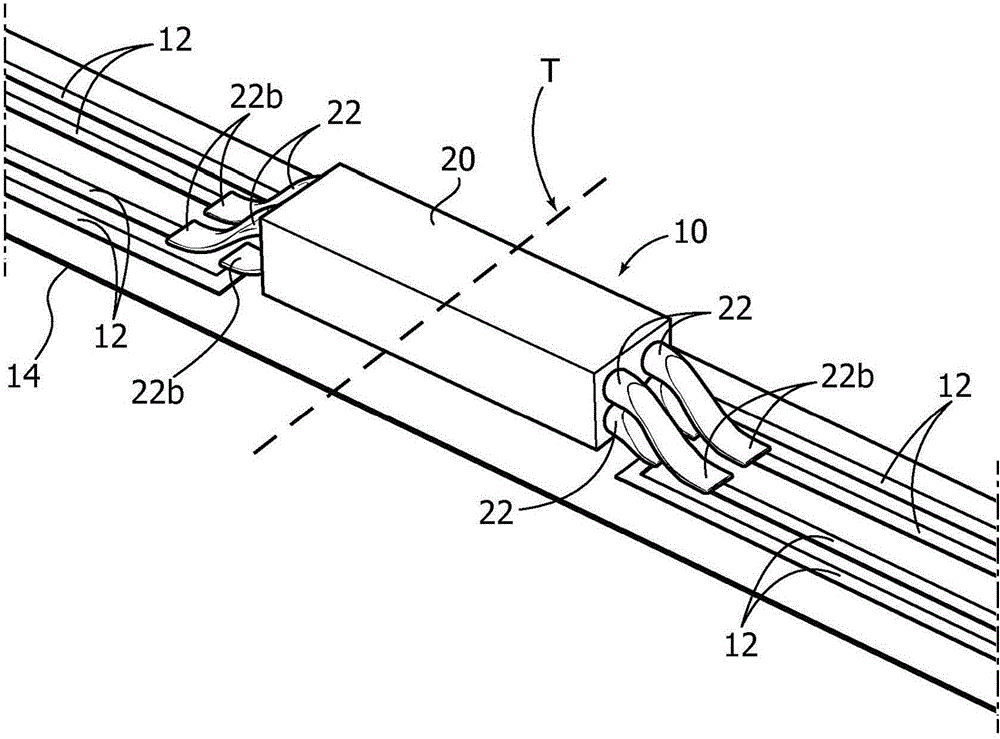 Method of producing flexible electrical cords and connector therefor