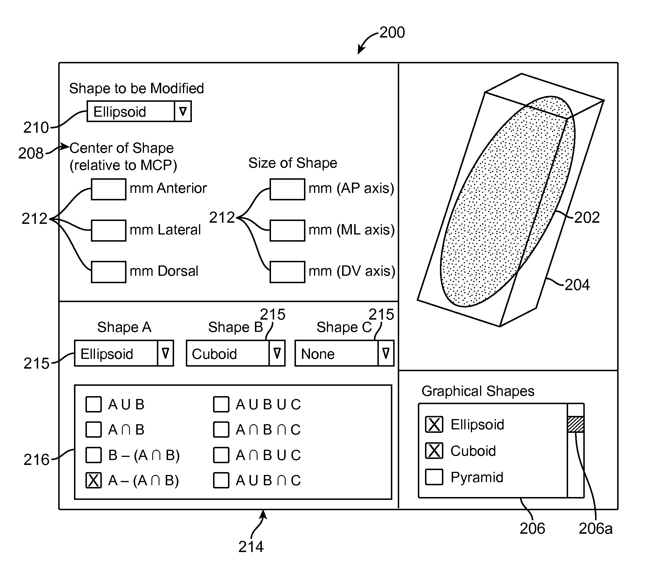 User-defined graphical shapes used as a visualization aid for stimulator programming