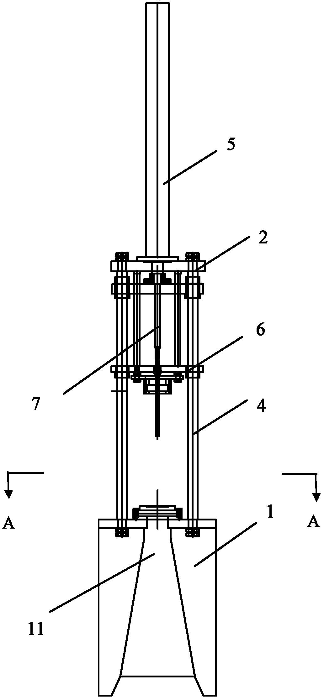 Diameter reducing machine for small-sized pipe