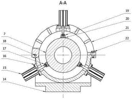 Noise reduction device and method for long-stroke large-diameter hydraulic cylinder honing processing procedure