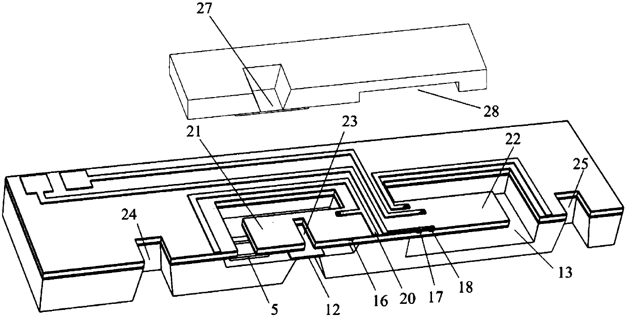 Chip used for realizing structure activity relationship indirect in-situ characterization with TEM and manufacturing method thereof