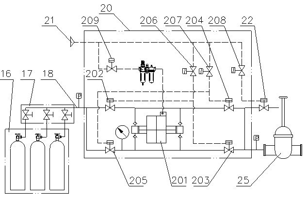 Saving type valve low temperature test system