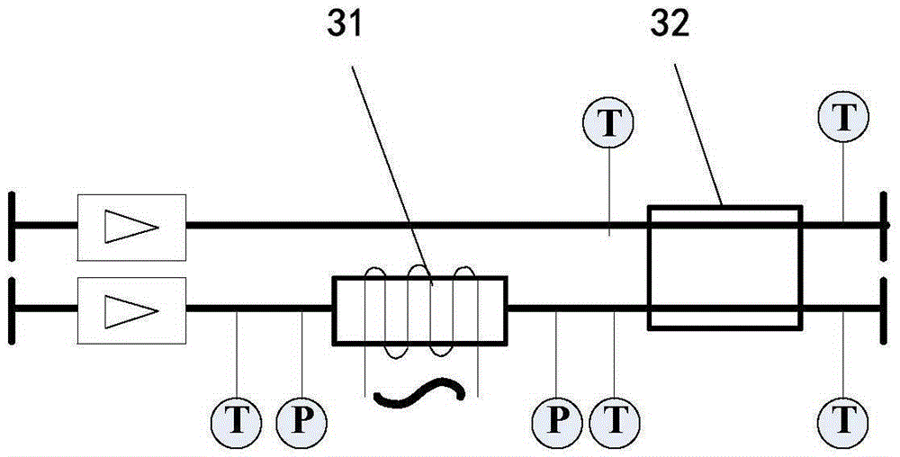 Device for performance testing of molten salt heat exchange/accumulation equipment