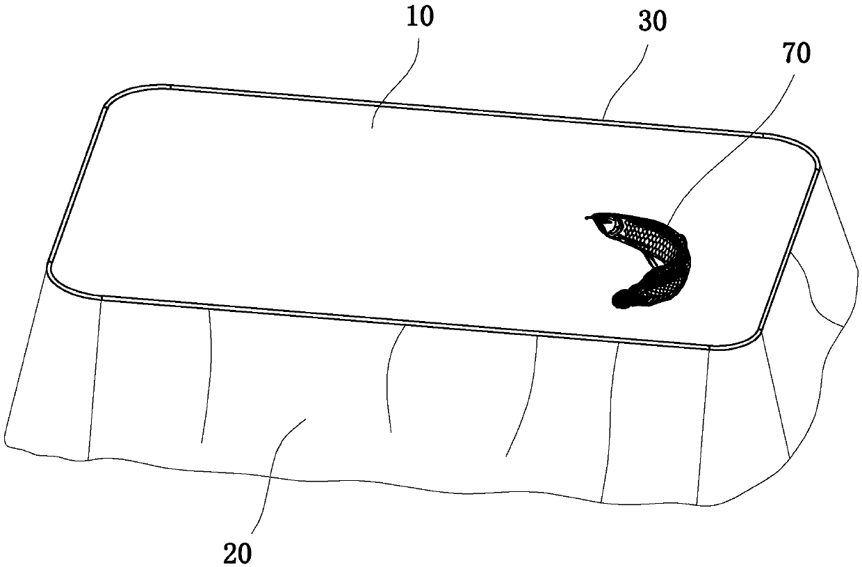 Thermoprinting and stitching method for bedsheet