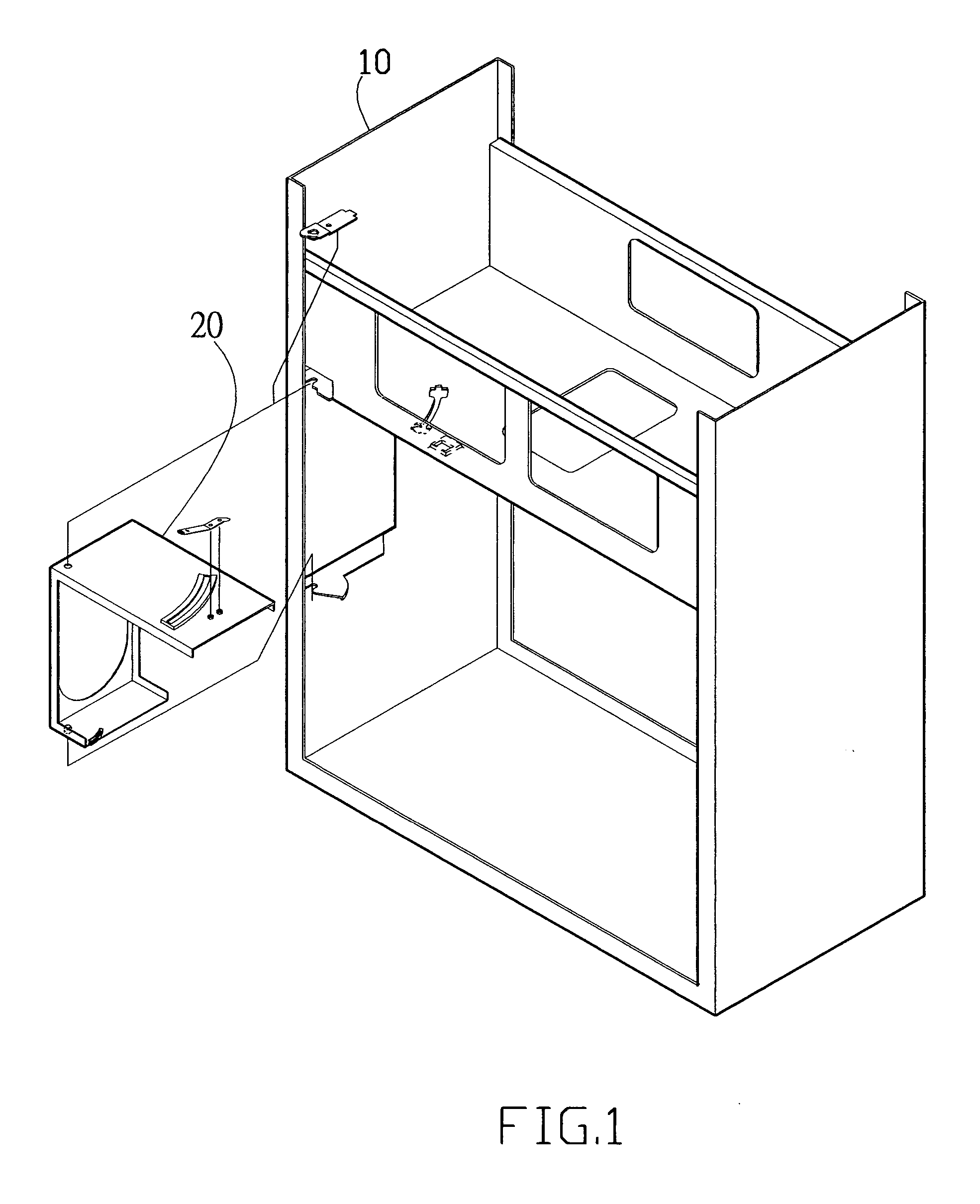 Power supply guide device of computer host