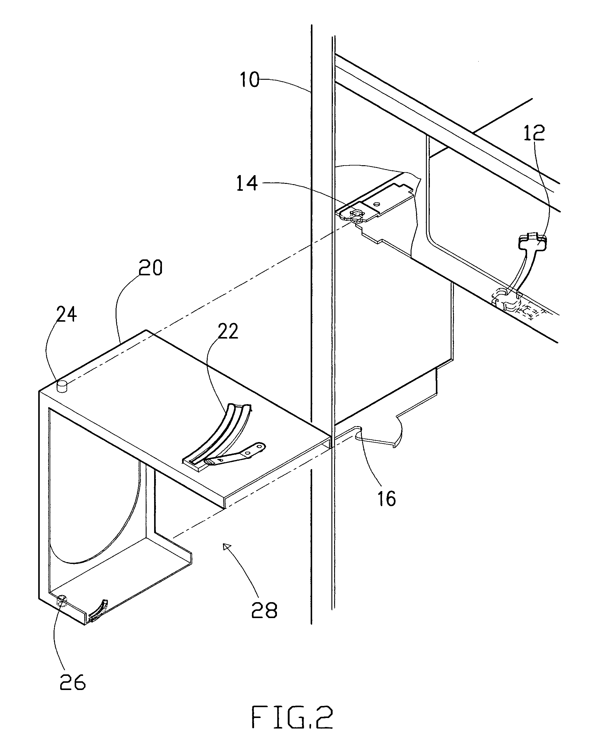 Power supply guide device of computer host