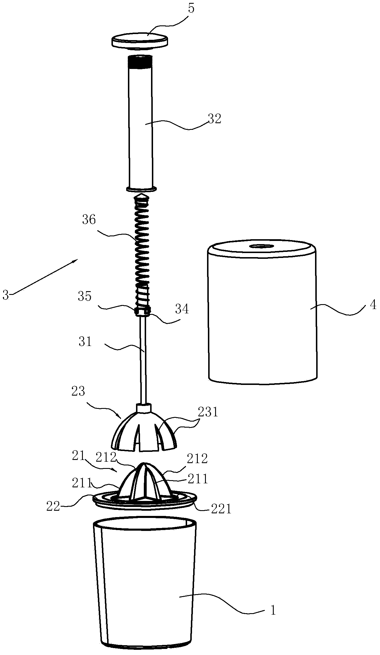 Juicer structure