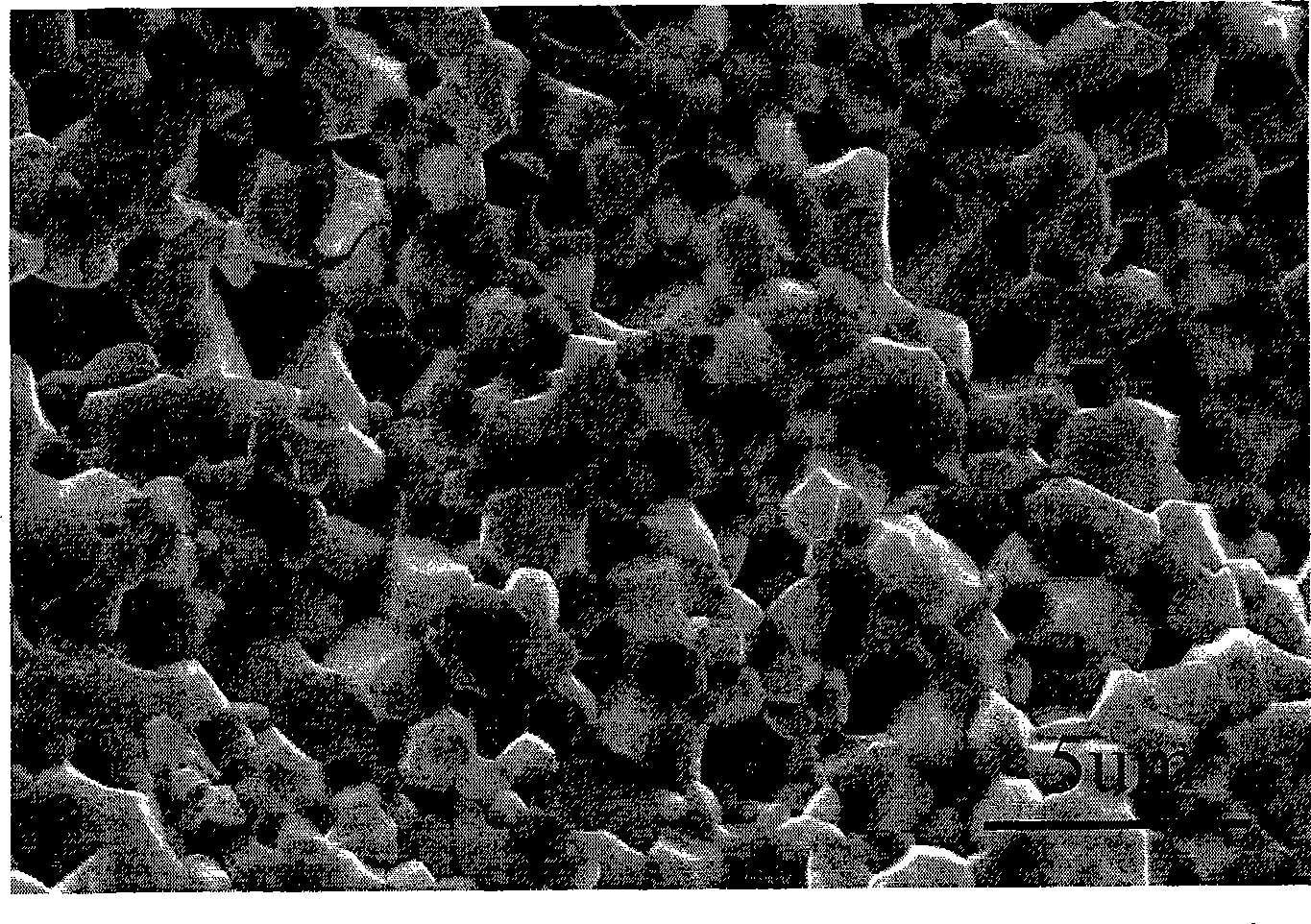 Electrostriction material and preparation method thereof