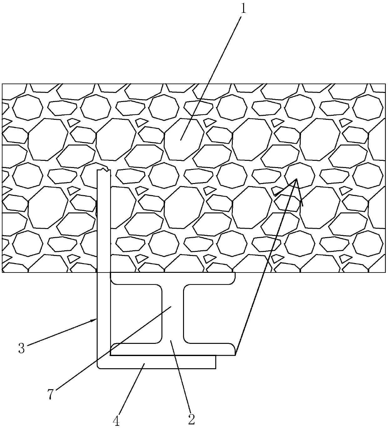 Installation structure for L-shaped feet-lock bolt