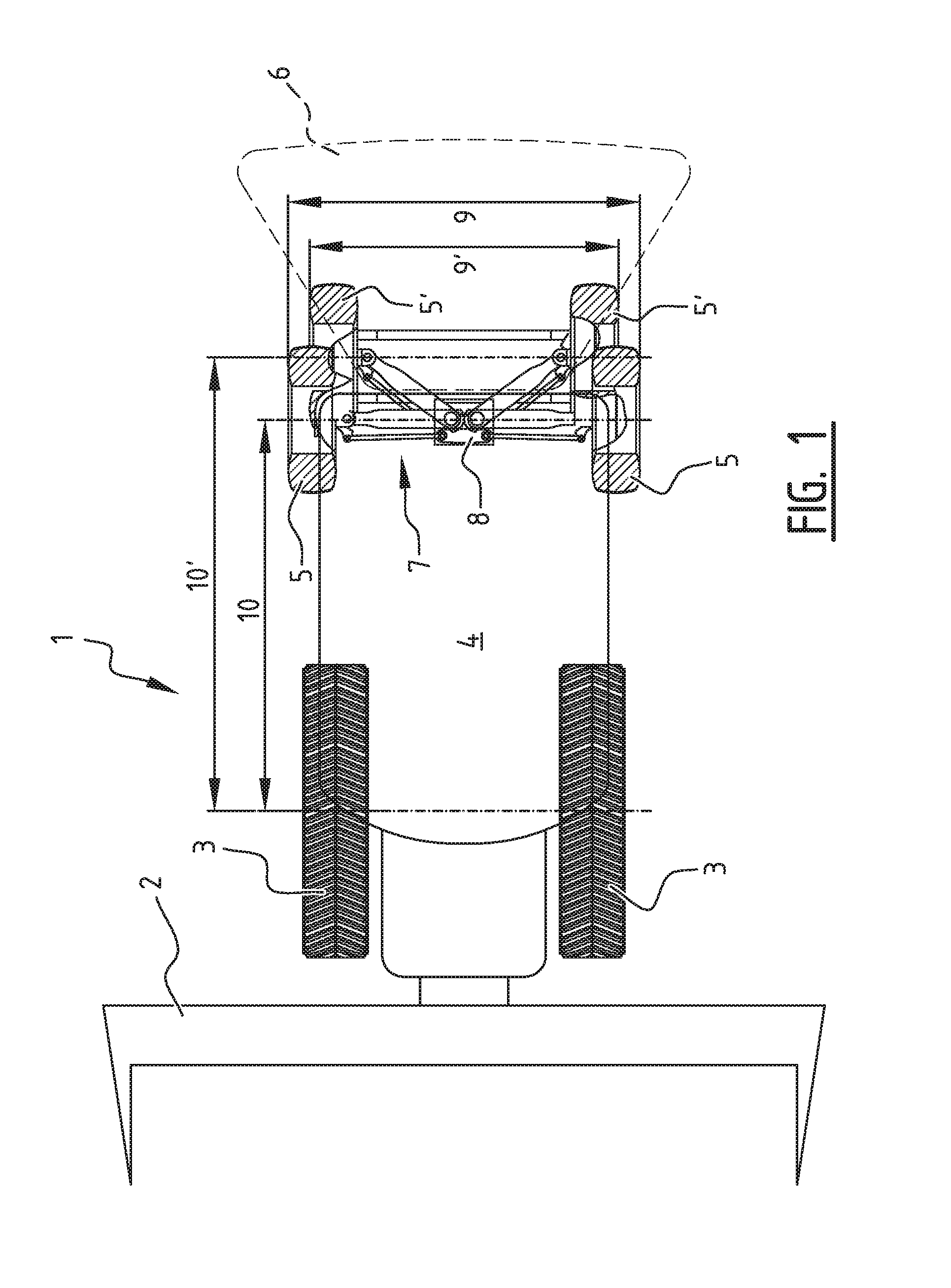 Agricultural Vehicle Support Frame