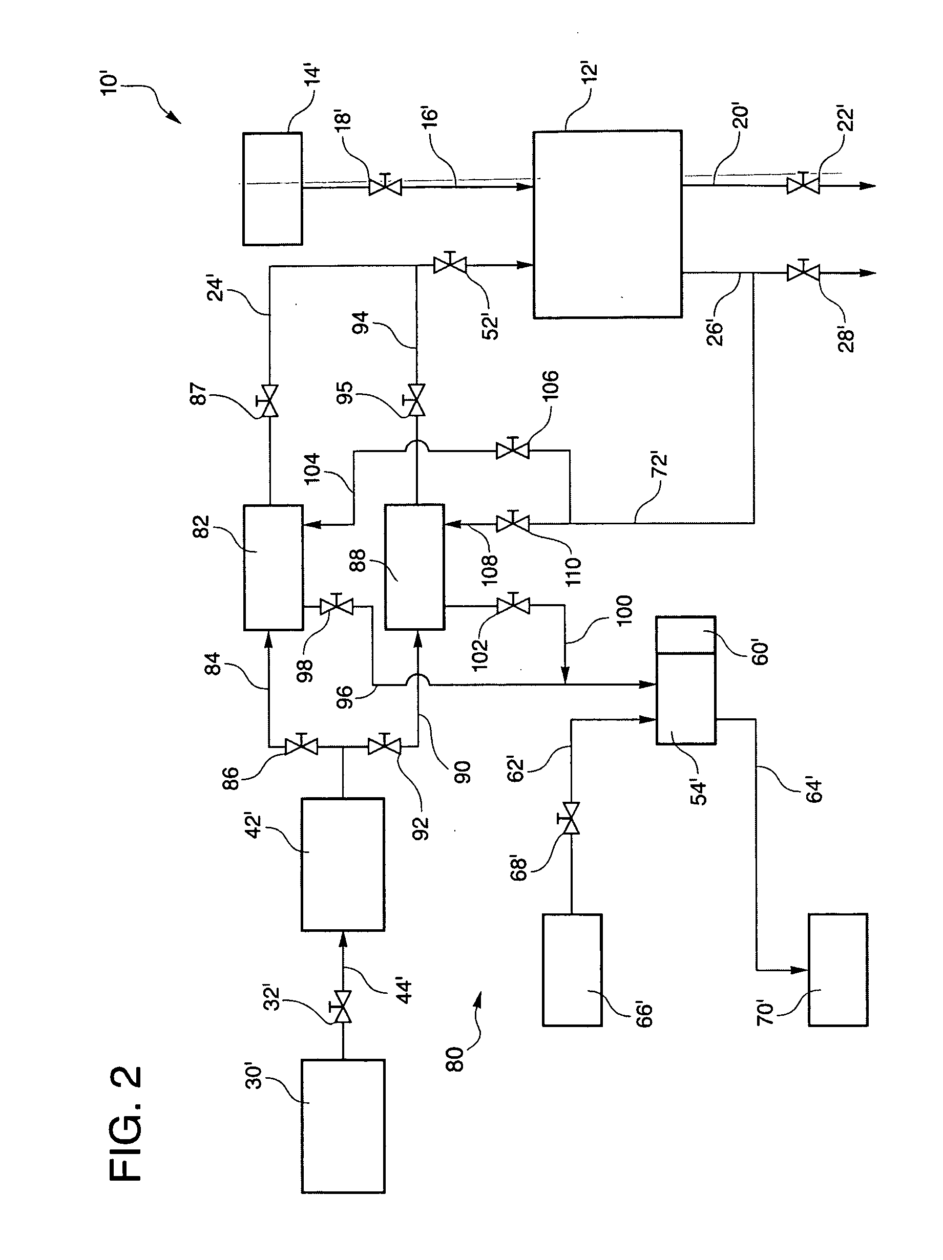 Desulfurizing system for a fuel cell power plant