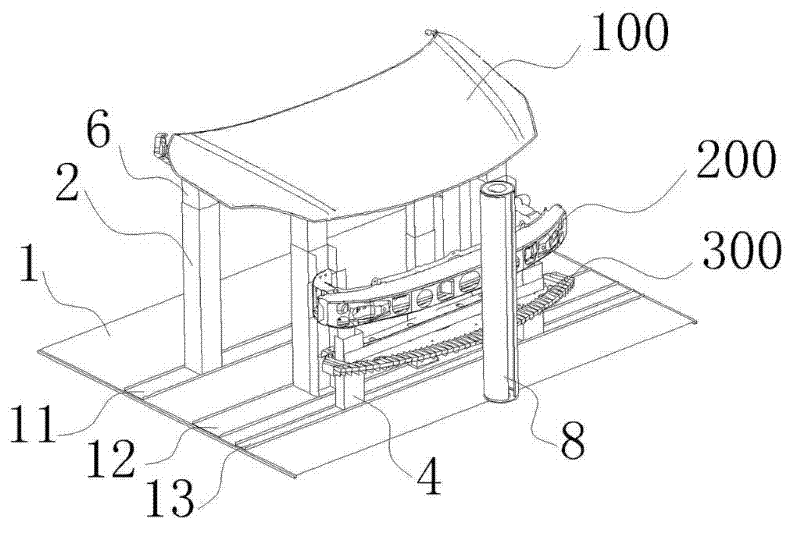 Collision test device for protecting legs of pedestrian and use method thereof