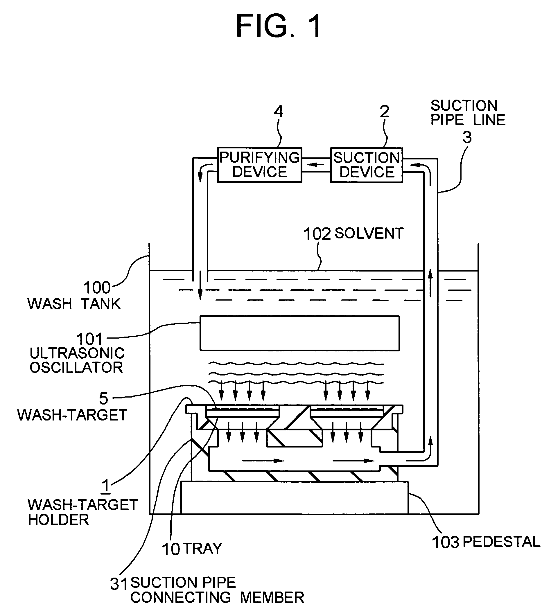 Wash-target holder, and wash-target holding apparatus, washing apparatus and method for washing wash-target using the same