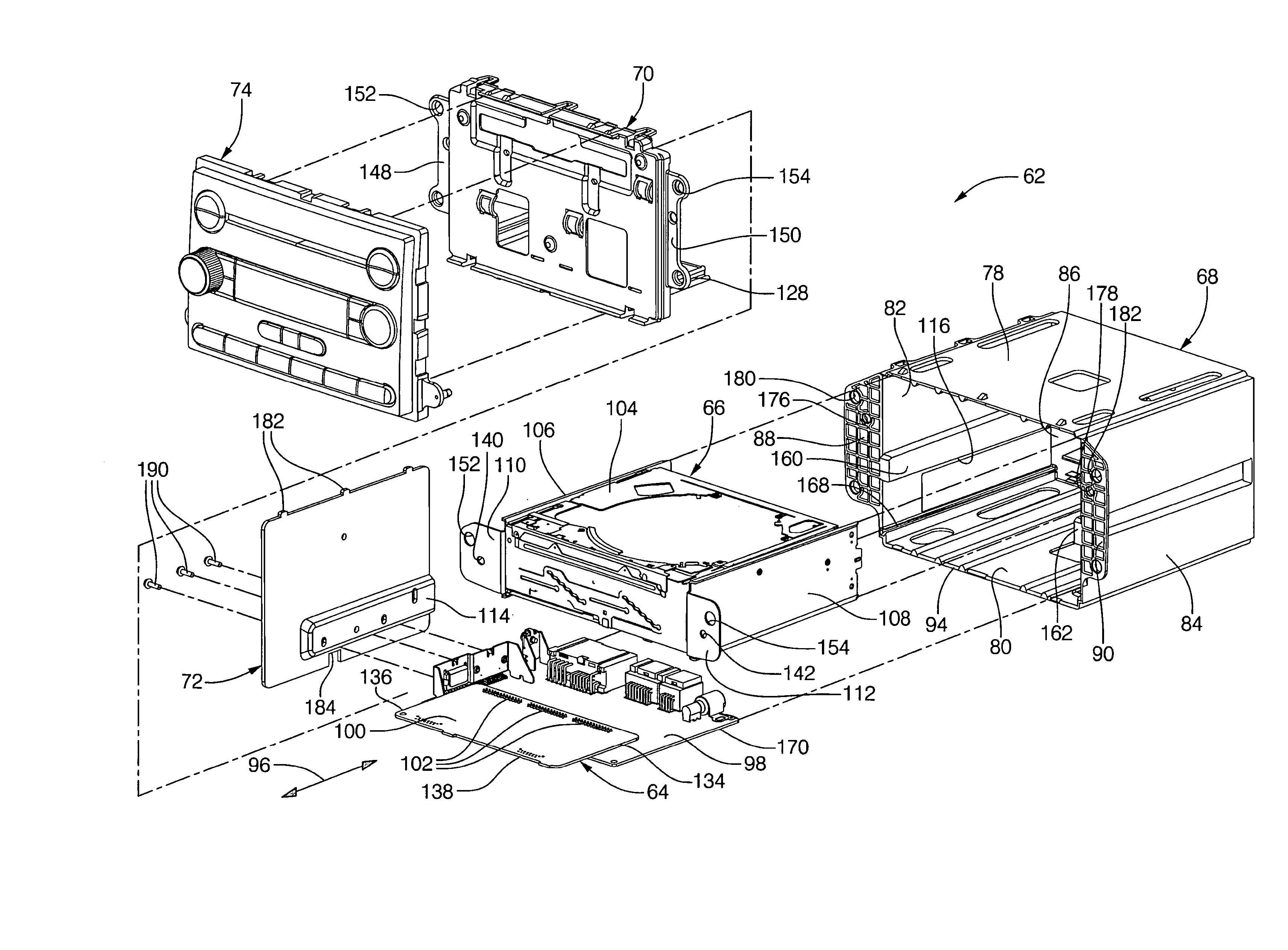 Lightweight audio system for automotive applications and method