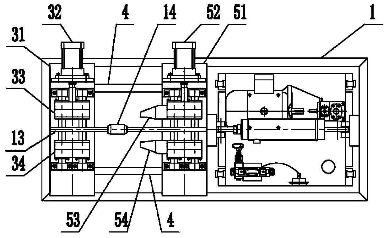 Sucker rod centralizer crushing machine and crushing method thereof