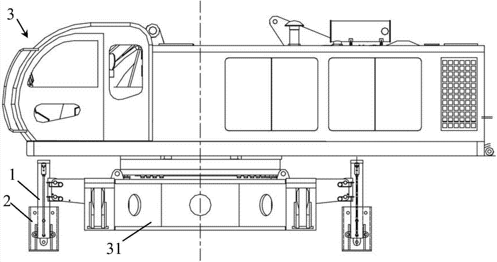 Lifting device and lifting method for vehicle