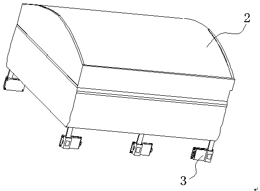 Rainproof canopy for rear hopper of pick-up truck