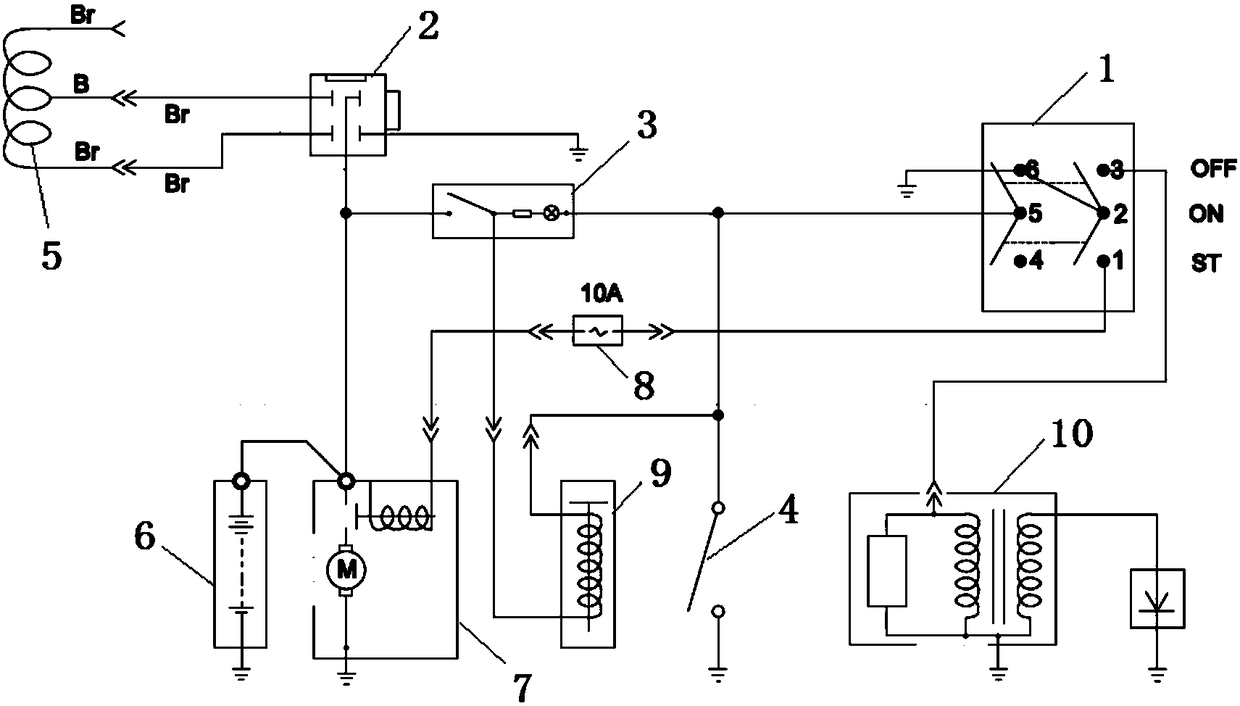 A pressure reducing valve control circuit and its control method