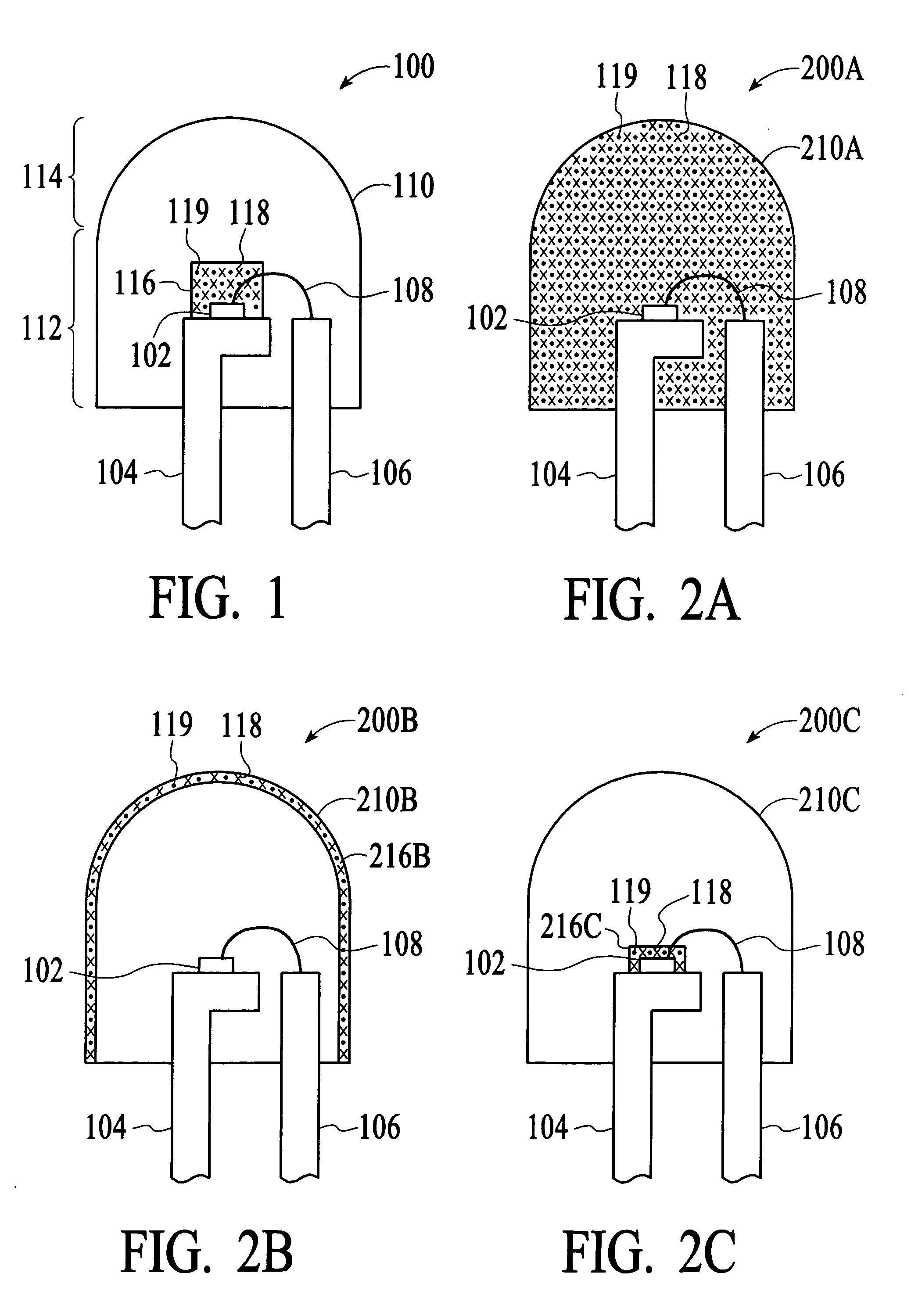 Device and method for emitting output light using quantum dots and non-quantum fluorescent material