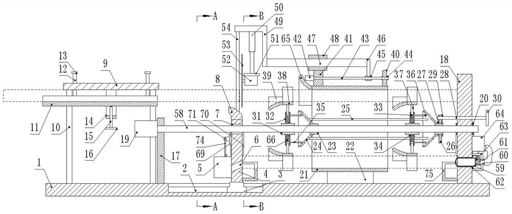 Steel pipe cutting and port grinding integrated device for building construction